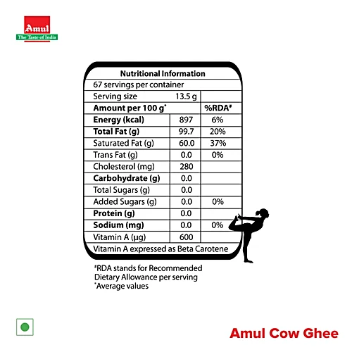 Amul Cow Ghee, 1 L Pouch 3.webp
